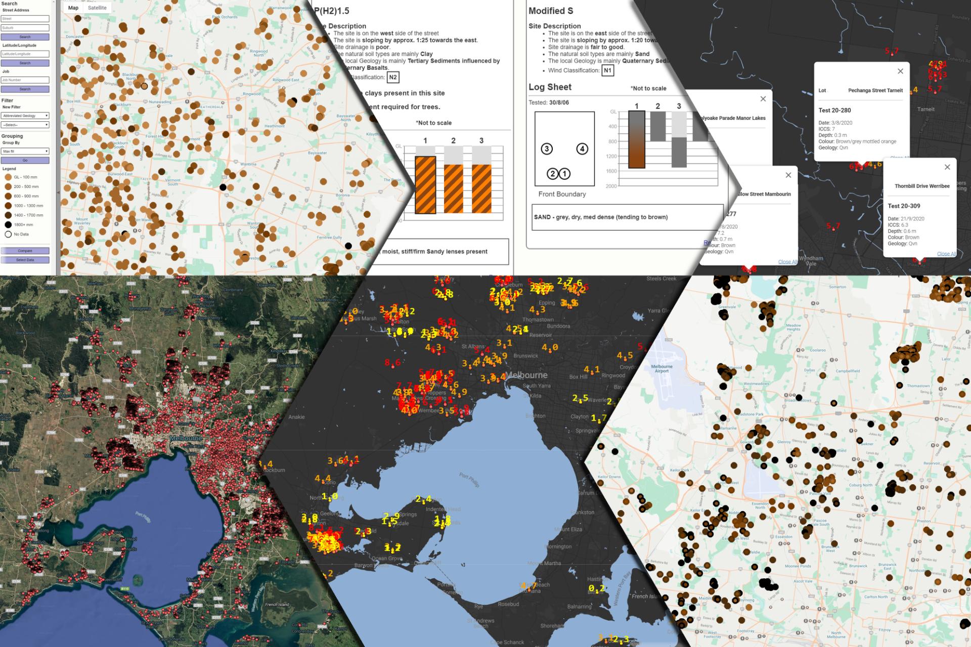 Map showing soil conditions across Victoria